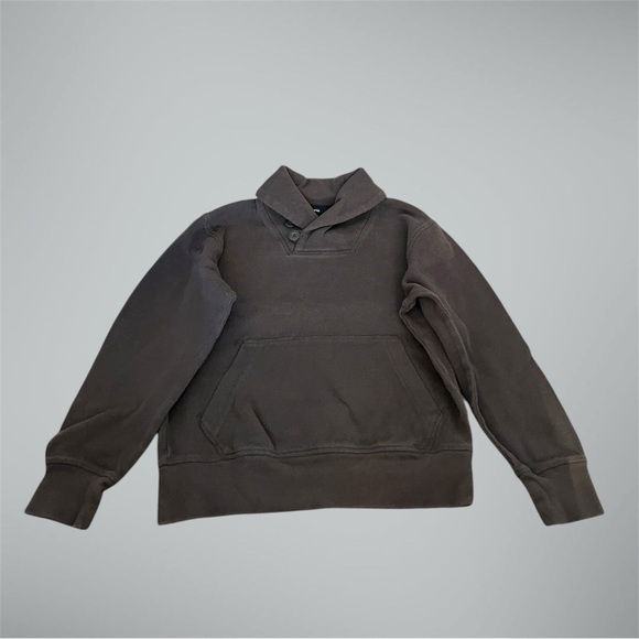 GAP Other - 🔘GAP: Boy size M, charcoal pullover sweater w/buttons & front pocket, preowned🔘